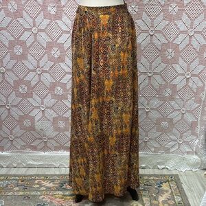 Lane Bryant Boho Maxi Skirt 14/16 Tribal Print